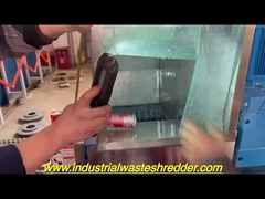 डबल शाफ्ट shredder समाप्त दोषपूर्ण कोला प्लास्टिक की बोतलों shreds
