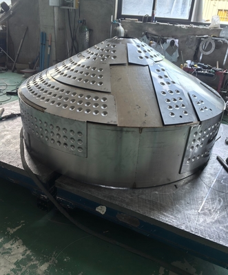 316L 304 स्टेनलेस स्टील शीट धातु निर्माण चिकित्सा रिएक्टर उपकरण शेल कस्टम प्रसंस्करण